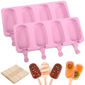 WMKGG Popsicle Silicone Molds Set, 2 PCS Ice Cream