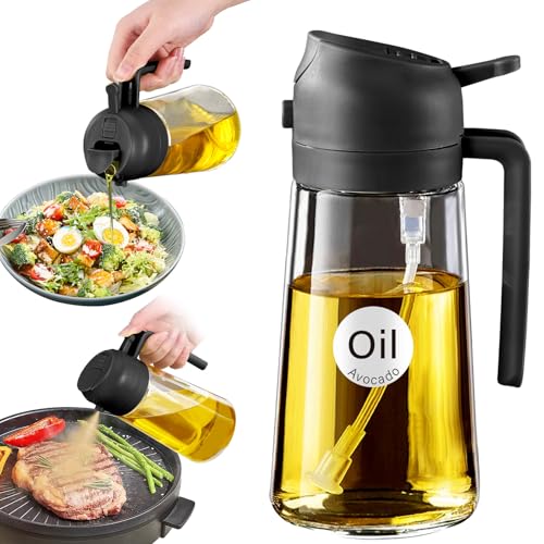 Smart Home YARRAMATE 16oz/470ml Glass Olive Oil Sprayer for