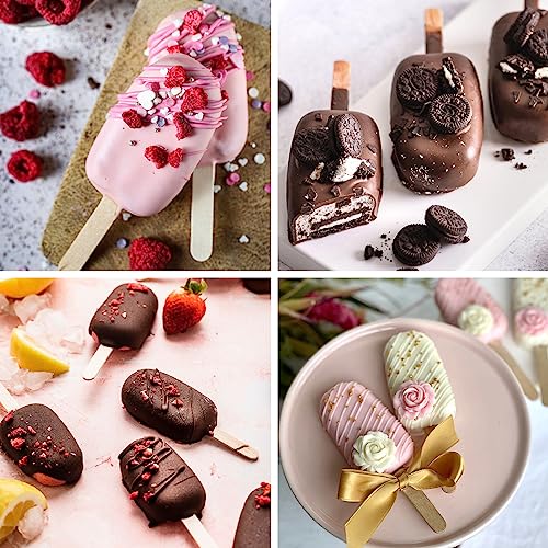 WMKGG Popsicle Silicone Molds Set, 2 PCS Ice Cream